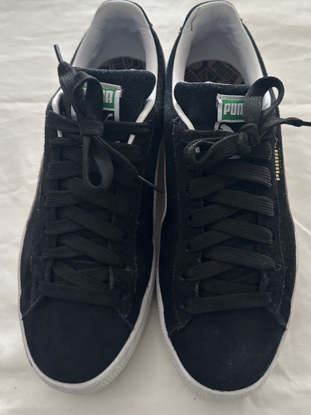Puma Suede Classic Sneakers Black & White US 9.5